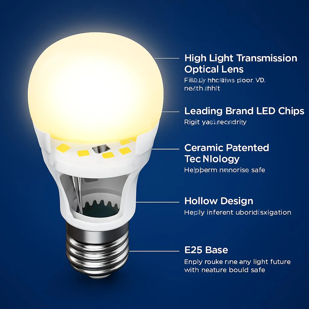 Eco-Friendly 60W Equivalent LED A15 Light Bulbs - 900 Lumens - Image 6