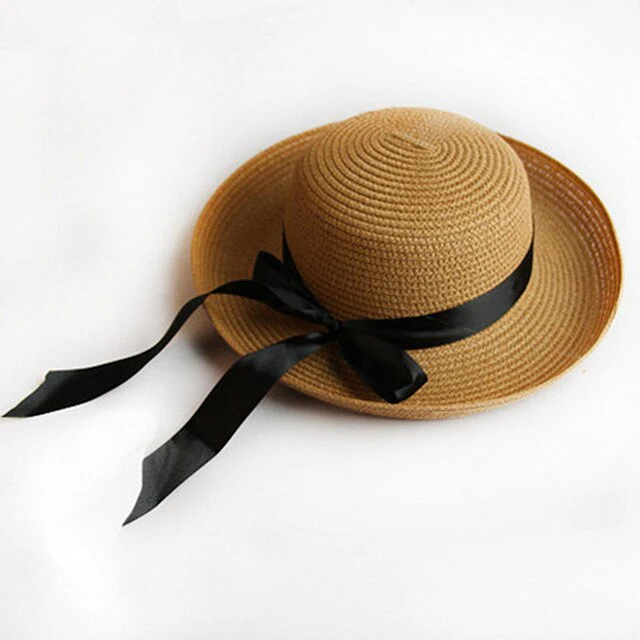 Chic Bowknot Straw Sun Hat for Women - Image 13
