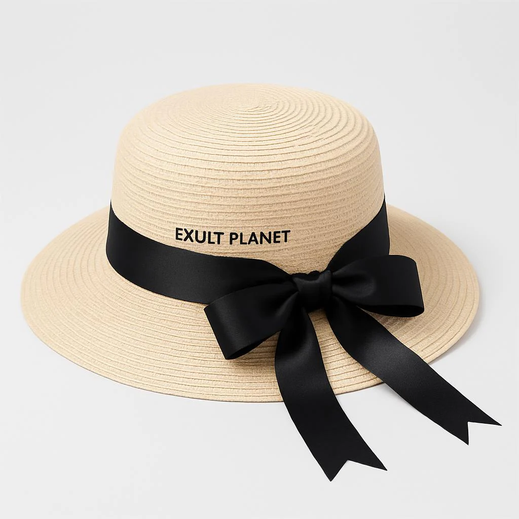 Chic Bowknot Straw Sun Hat for Women - Image 6