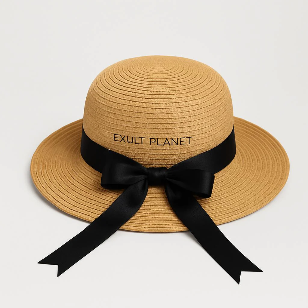 Chic Bowknot Straw Sun Hat for Women - Image 7