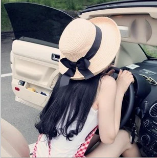 Chic Bowknot Straw Sun Hat for Women - Image 8