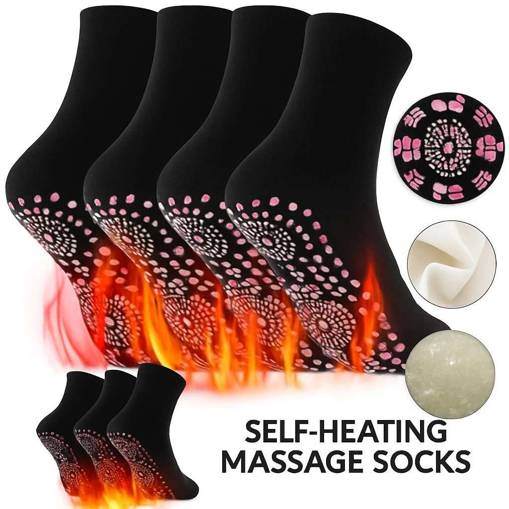 Self-Heating Massage Socks for Relaxation & Circulation - Image 2