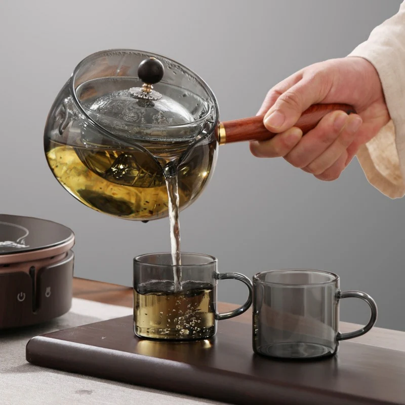 Eco-Friendly Heat-Resistant Glass Teapot with Infuser - Image 14