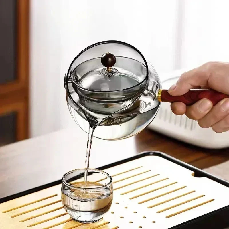 Eco-Friendly Heat-Resistant Glass Teapot with Infuser - Image 15