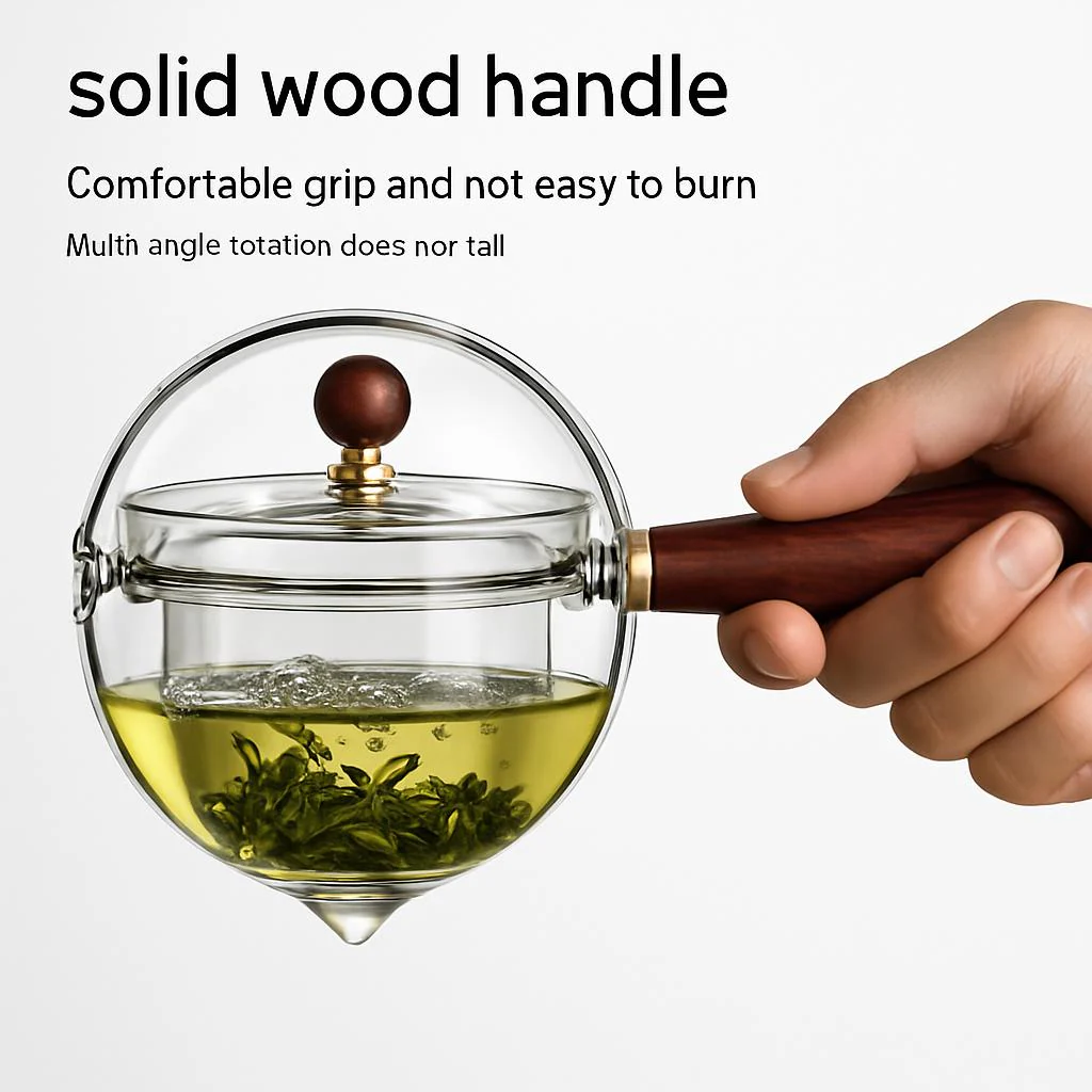 Eco-Friendly Heat-Resistant Glass Teapot with Infuser - Image 6