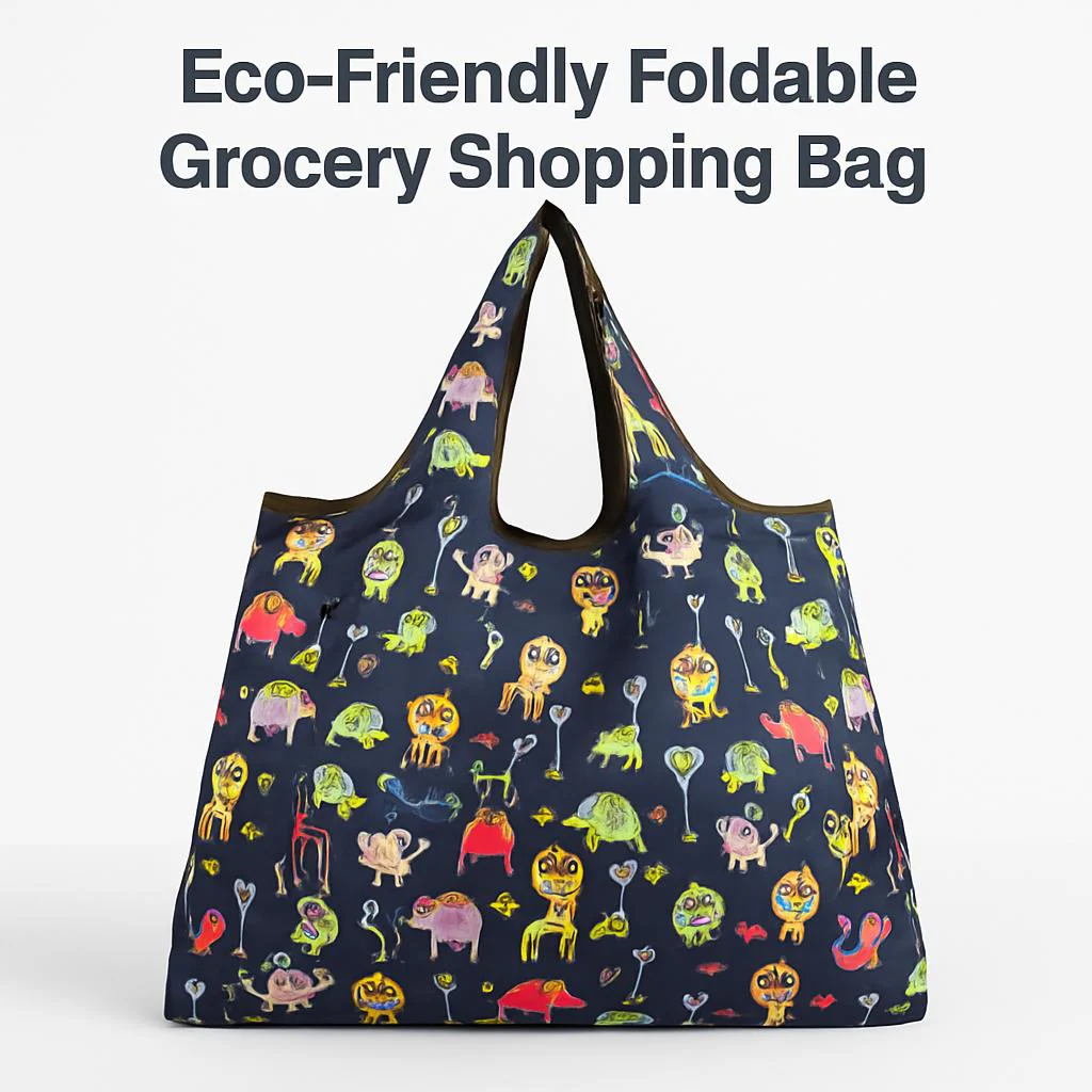 Eco-Friendly Foldable Grocery Shopping Bag - Image 2