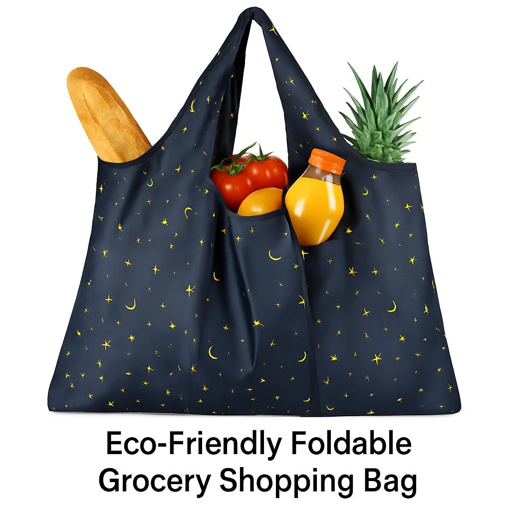 Eco-Friendly Foldable Grocery Shopping Bag - Image 3