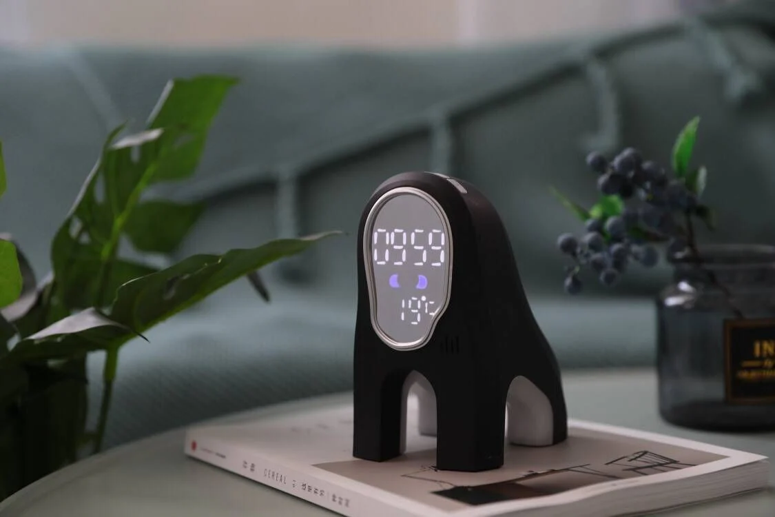 Eco-Friendly White Digital Alarm Clock - Image 12