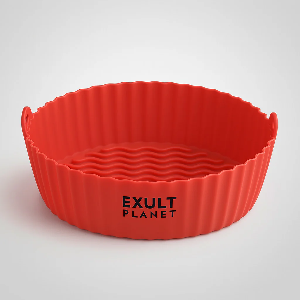 Eco-Friendly Silicone Baking Tray for Air Fryers - Reusable & Durable