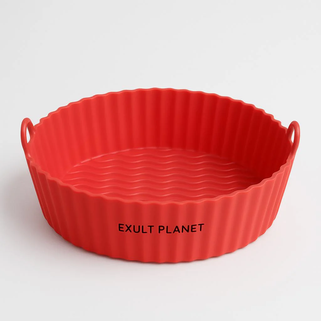 Eco-Friendly Silicone Baking Tray for Air Fryers - Reusable & Durable - Image 2