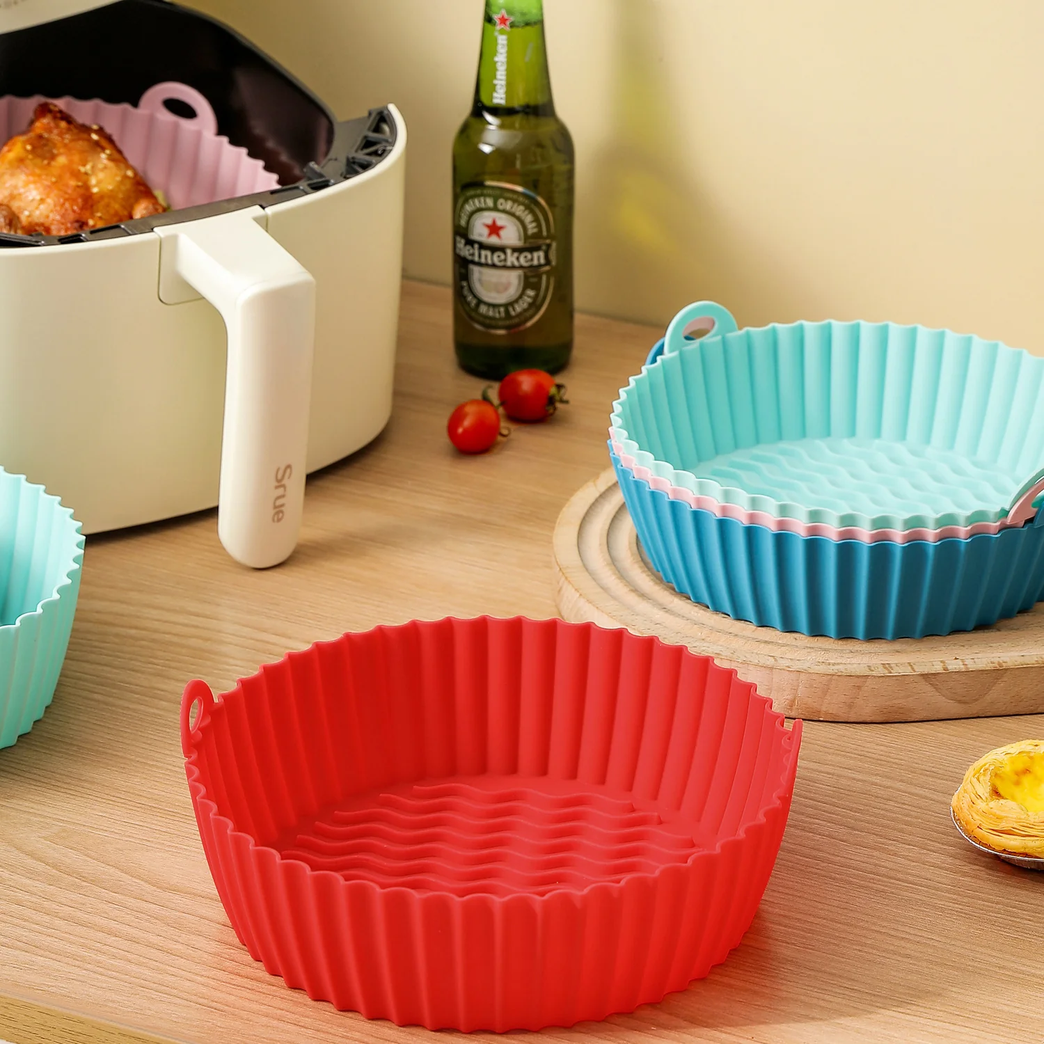 Eco-Friendly Silicone Baking Tray for Air Fryers - Reusable & Durable - Image 28