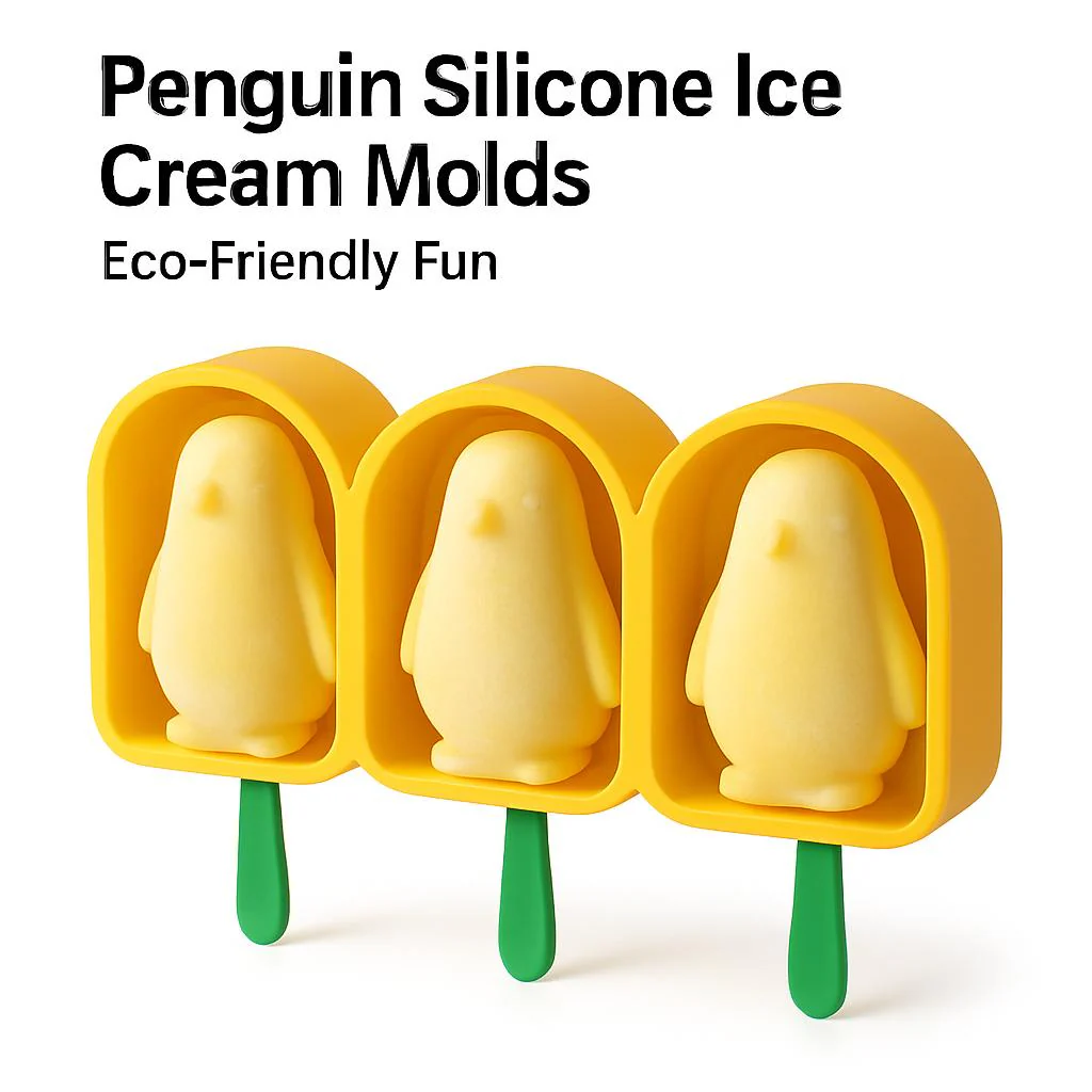 Penguin Silicone Ice Cream Molds - Eco-Friendly Fun - Image 10