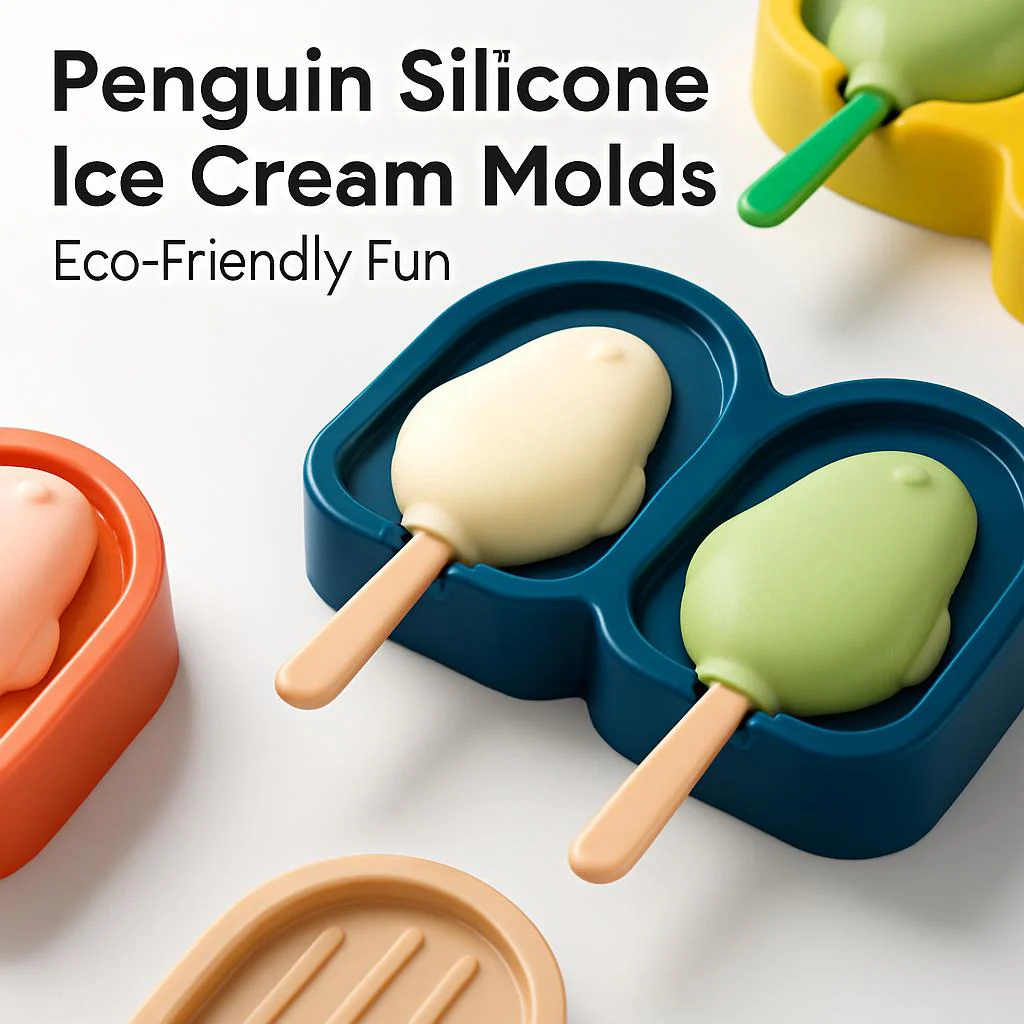 Penguin Silicone Ice Cream Molds - Eco-Friendly Fun - Image 4