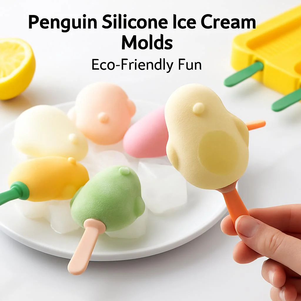 Penguin Silicone Ice Cream Molds - Eco-Friendly Fun - Image 5