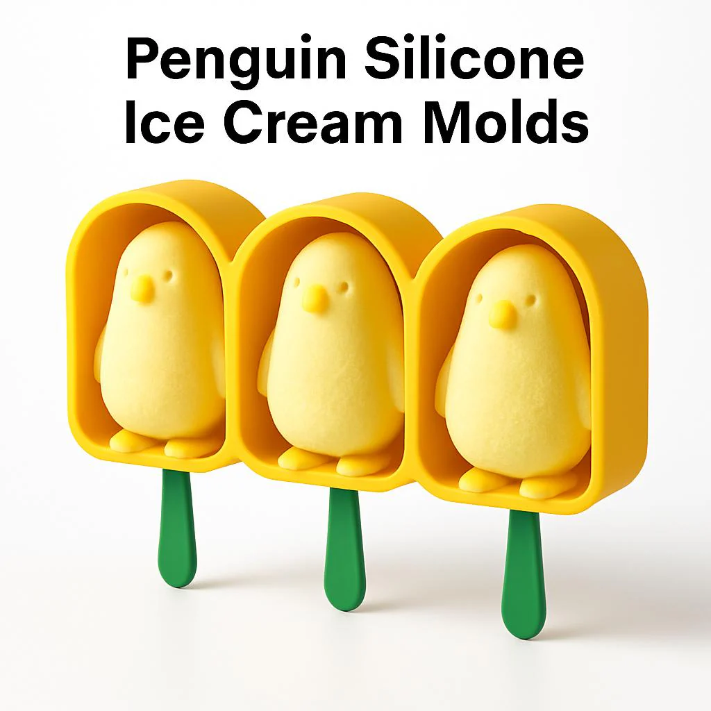 Penguin Silicone Ice Cream Molds - Eco-Friendly Fun - Image 7