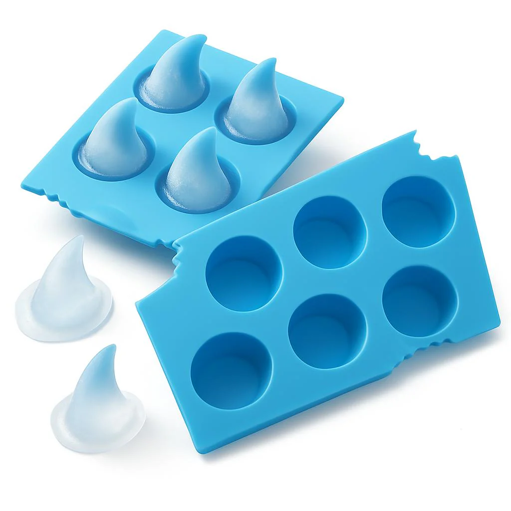 Eco-Friendly Shark Fin Ice Cube Tray - Image 5