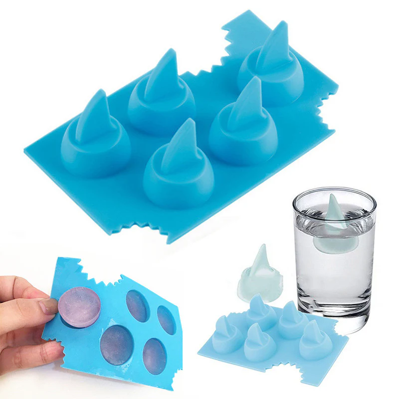 Eco-Friendly Shark Fin Ice Cube Tray - Image 7