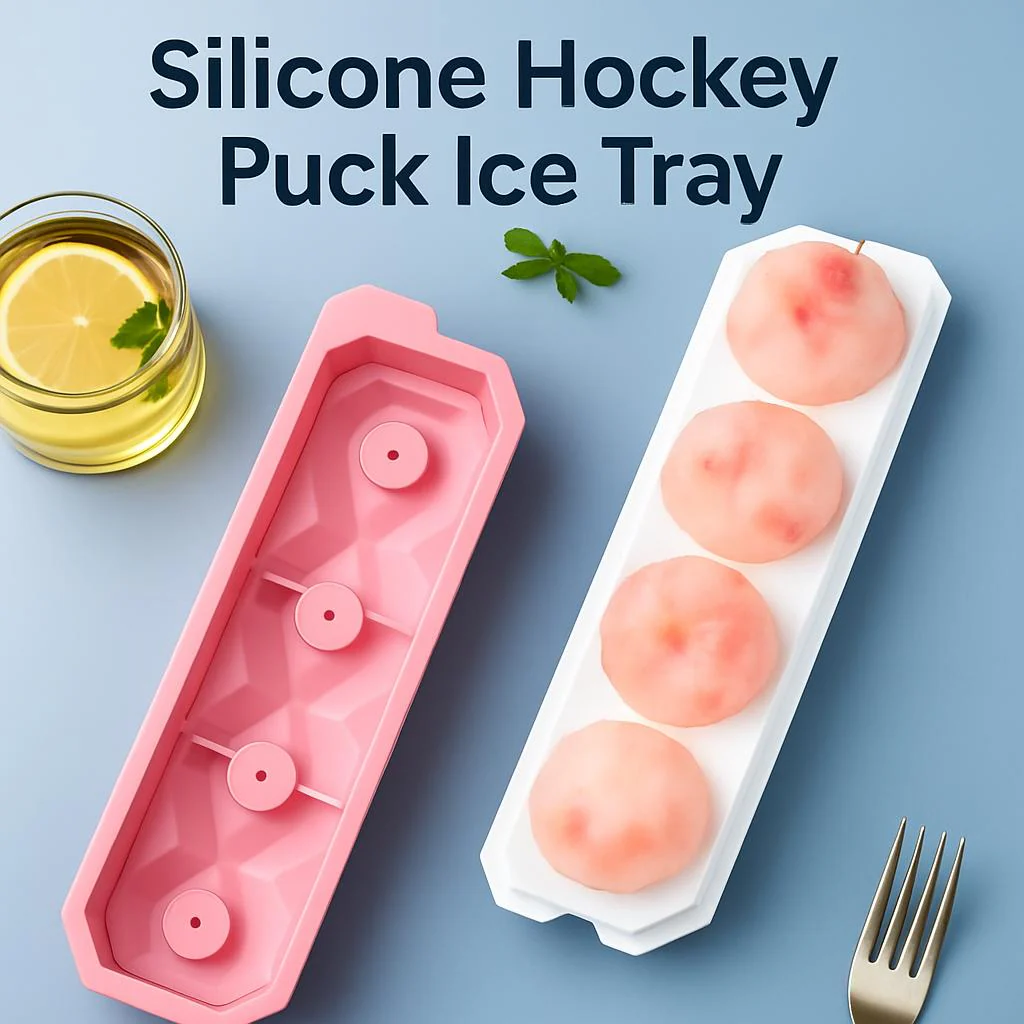 Eco-Friendly Silicone Hockey Puck Ice Tray - Image 3