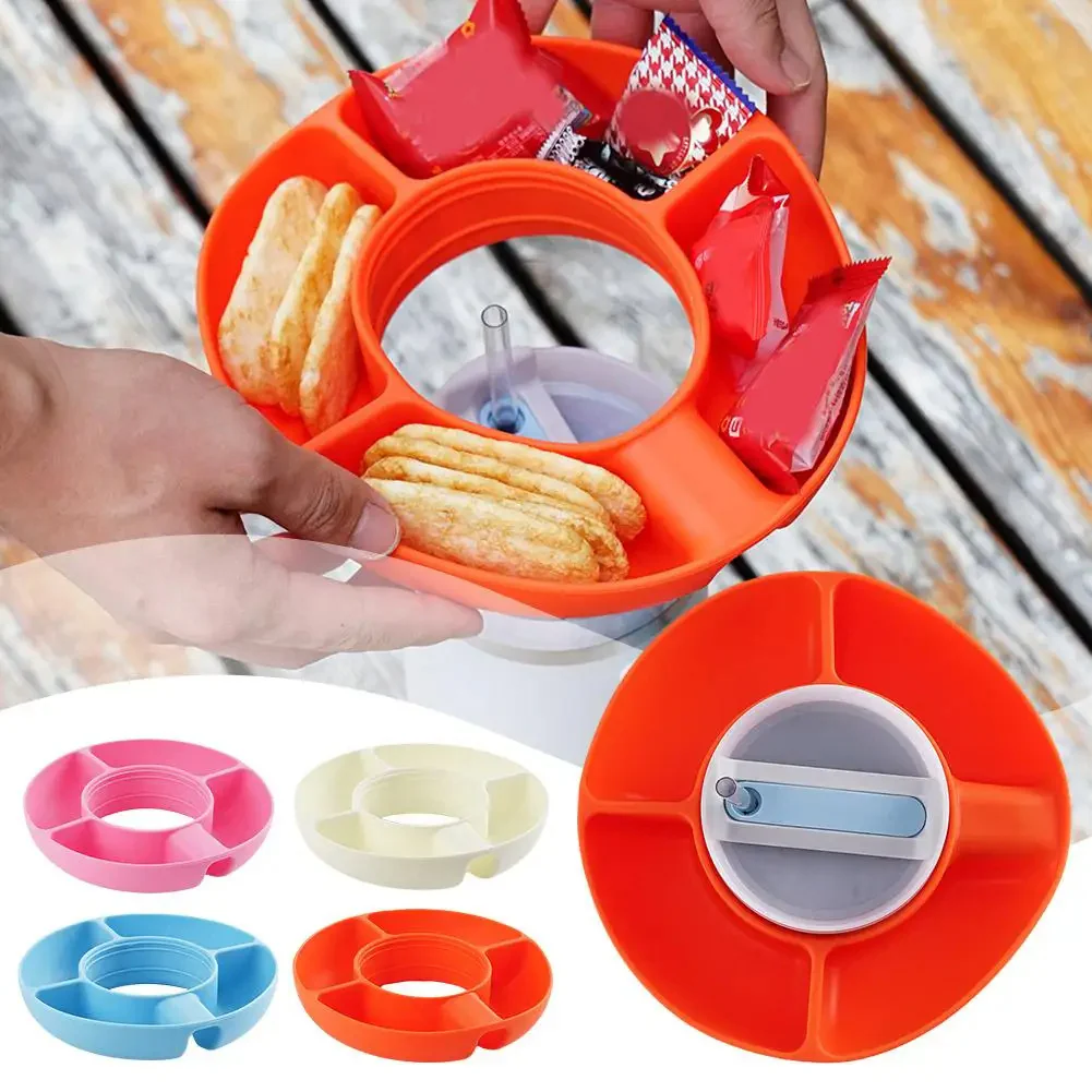 Eco-Friendly Silicone Snack Container - 40 oz Multi-Compartment Tray - Image 15