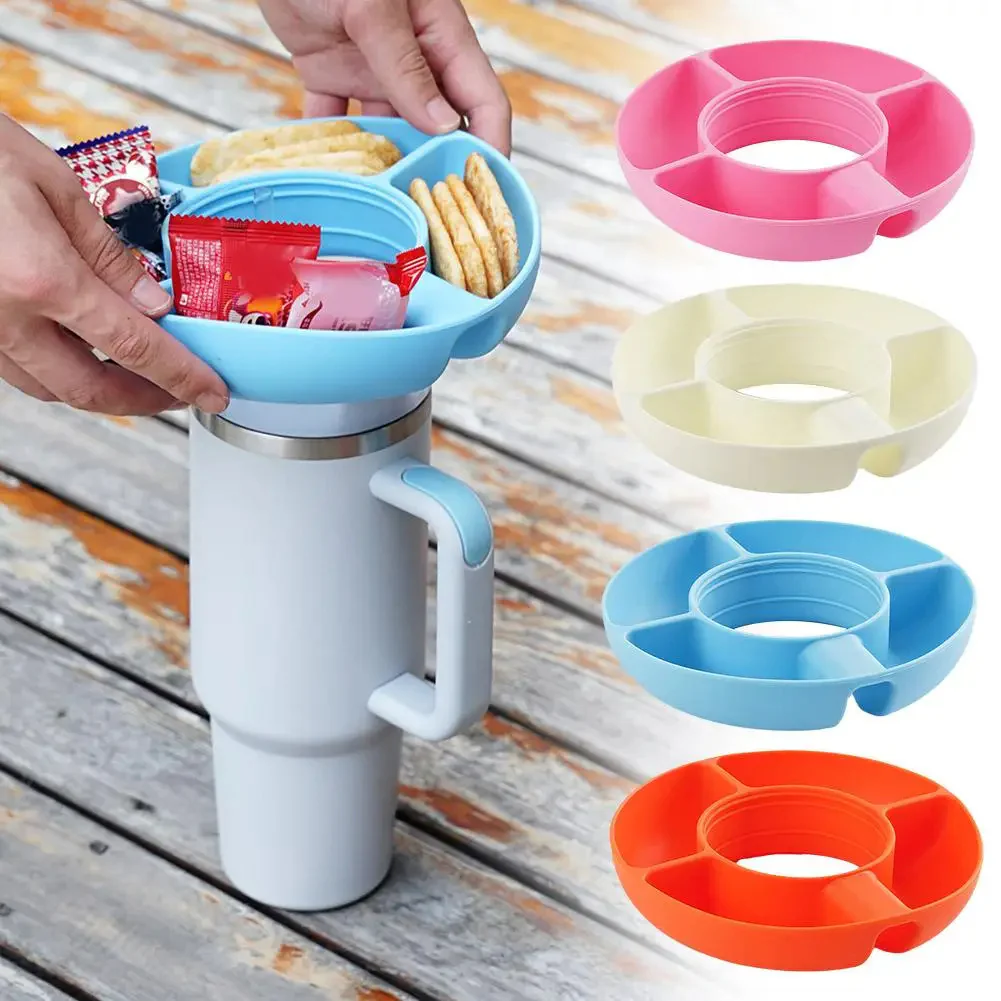 Eco-Friendly Silicone Snack Container - 40 oz Multi-Compartment Tray - Image 16