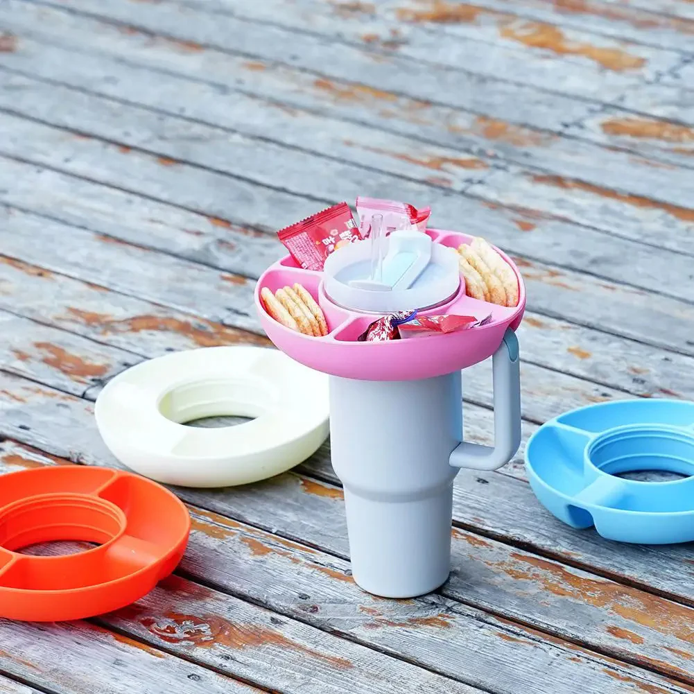 Eco-Friendly Silicone Snack Container - 40 oz Multi-Compartment Tray - Image 17