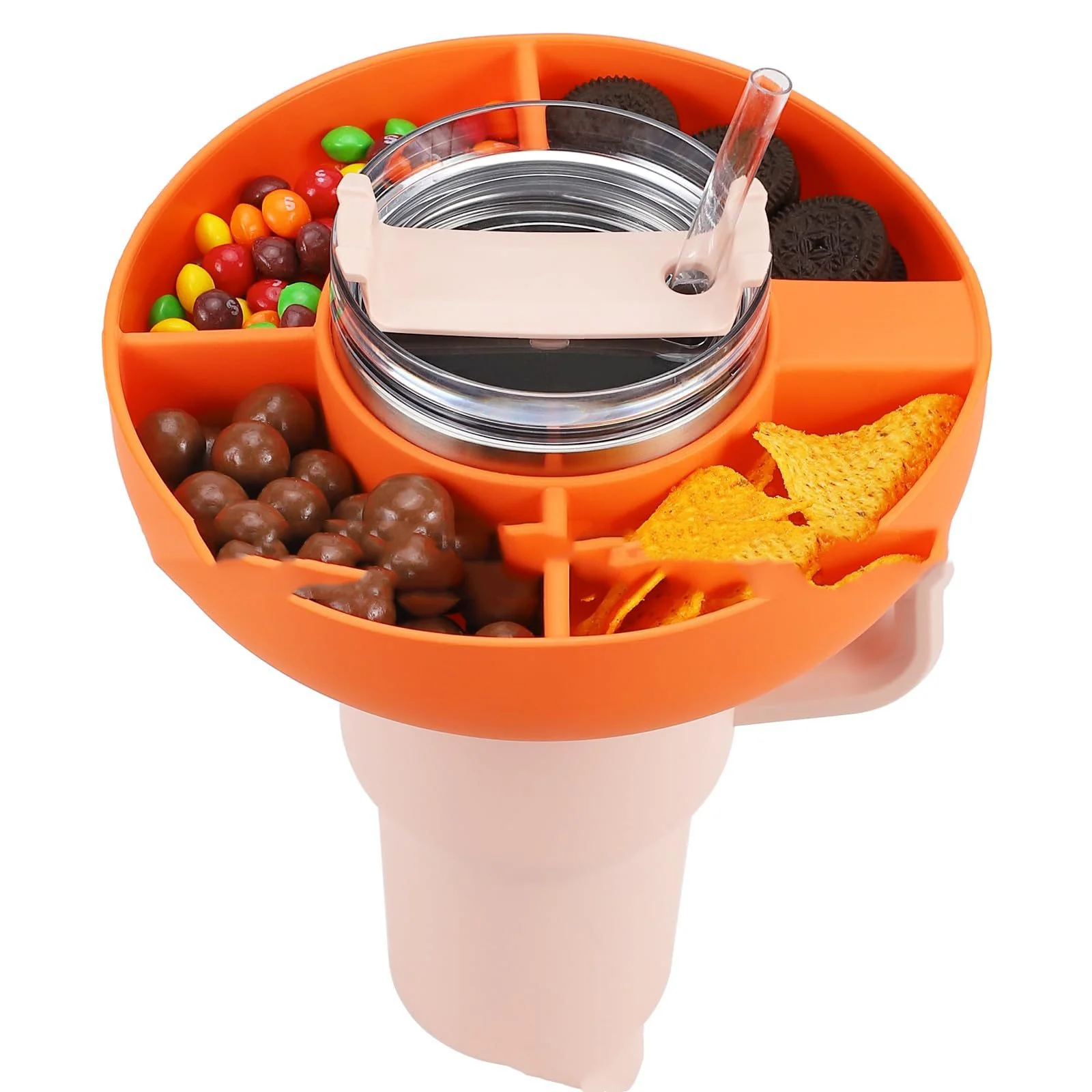 Eco-Friendly Silicone Snack Container - 40 oz Multi-Compartment Tray - Image 20