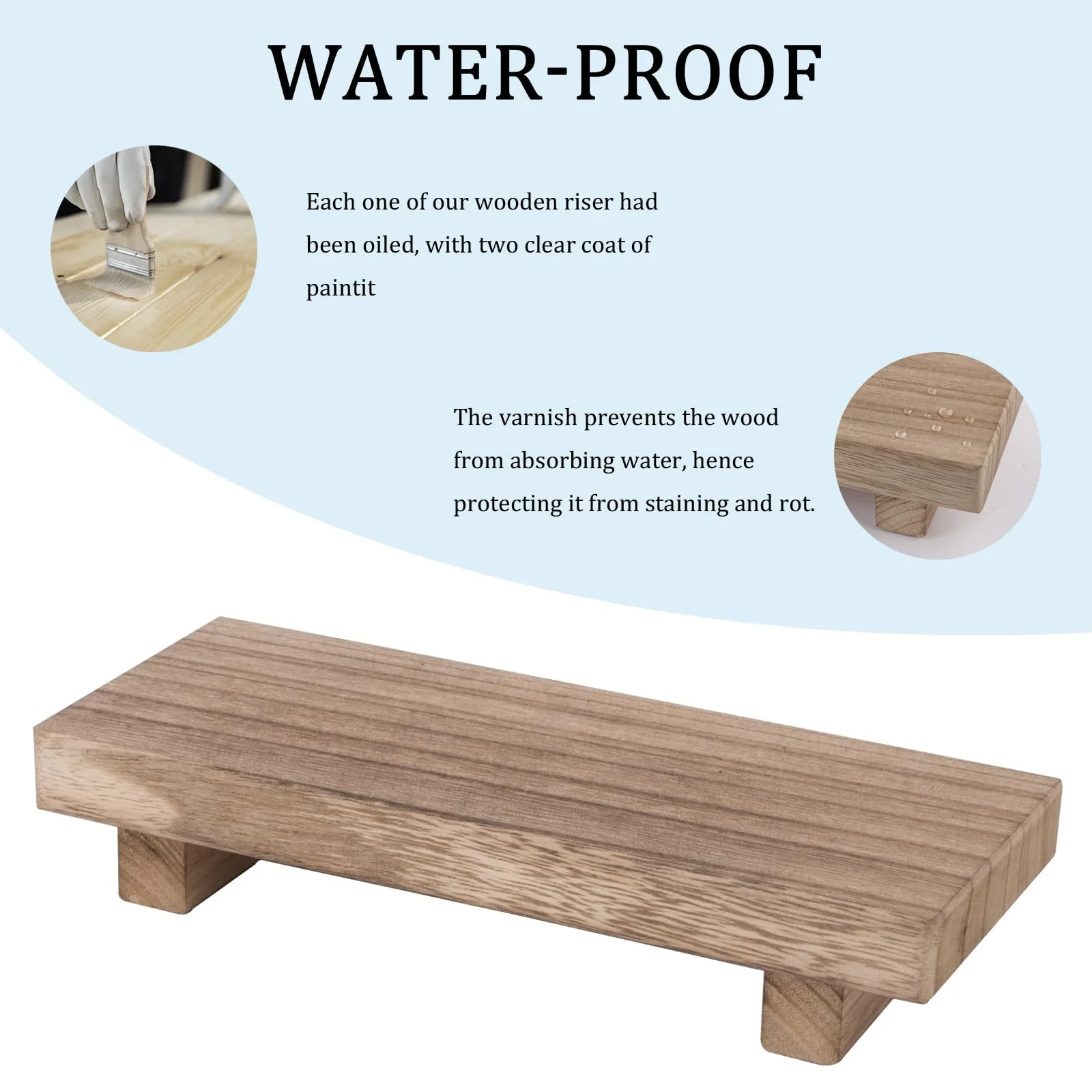 Eco-Friendly Wooden Bathroom Storage Rack - Image 11