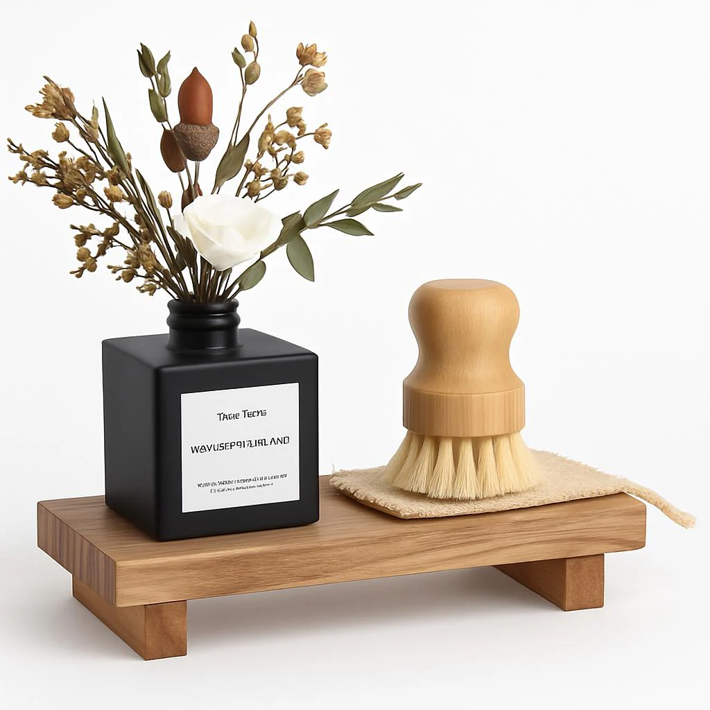 Eco-Friendly Wooden Bathroom Storage Rack - Image 6