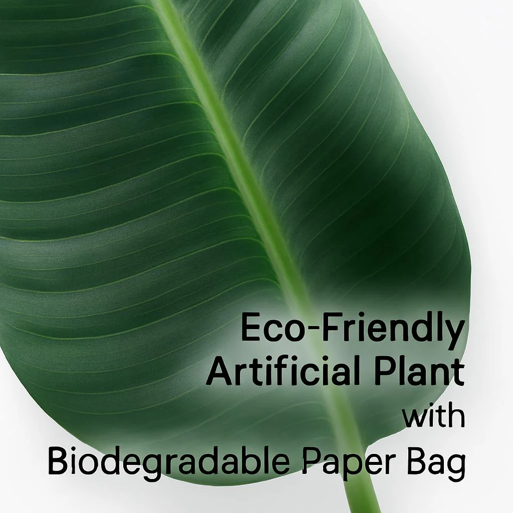 Eco-Friendly Artificial Plant with Biodegradable Paper Bag - Image 5
