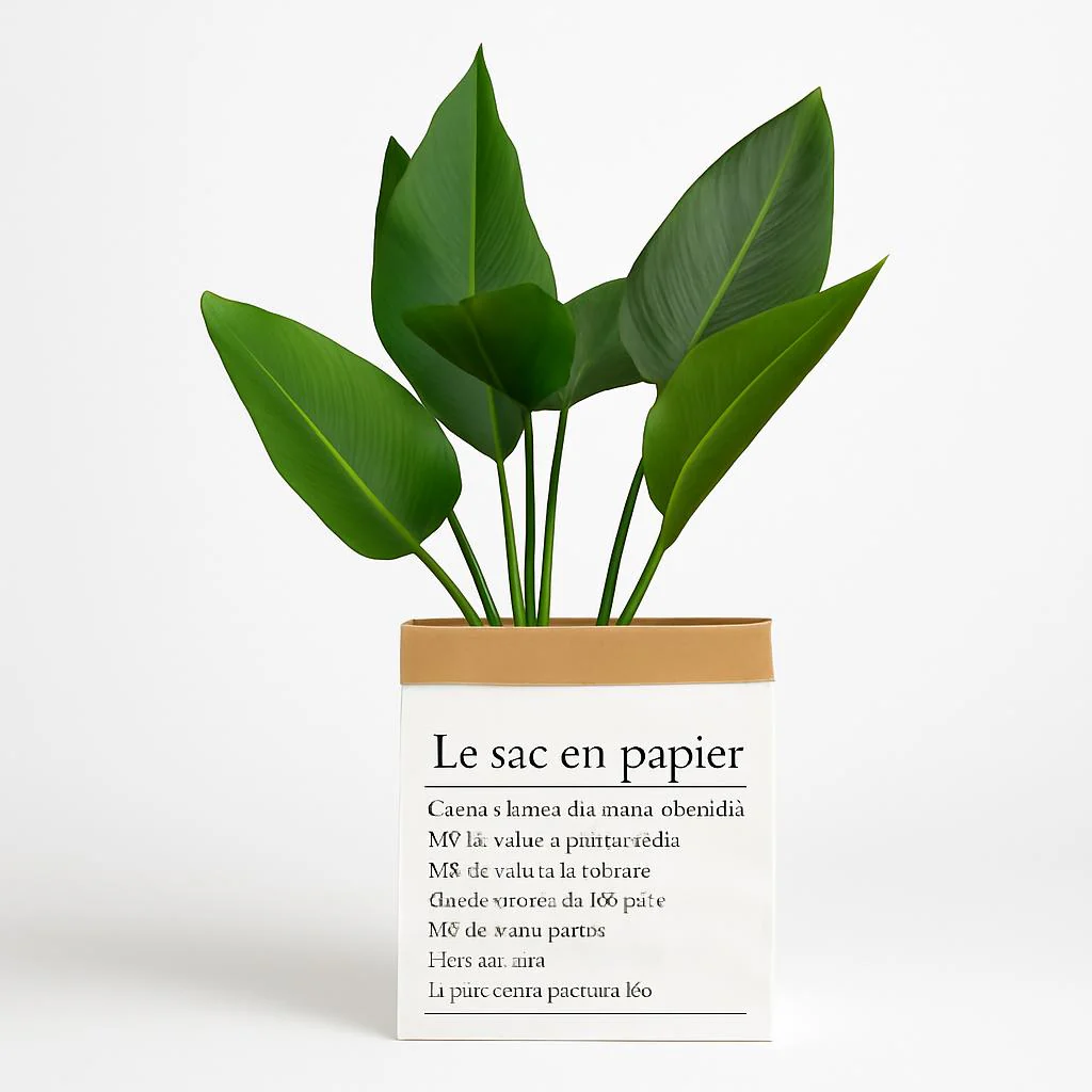 Eco-Friendly Artificial Plant with Biodegradable Paper Bag - Image 6