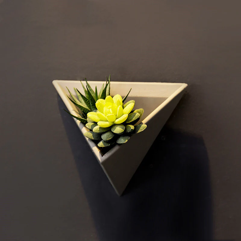 Eco-Friendly Triangular Wall Planter for Indoor Greenery - Image 12