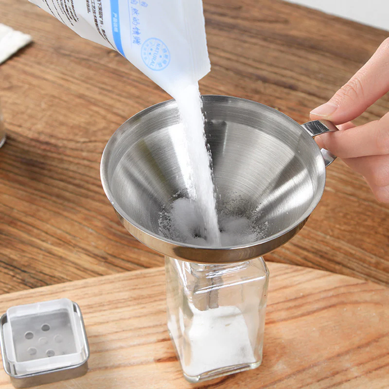 Eco-Friendly Stainless Steel Wine Funnel with Whisk - Image 12