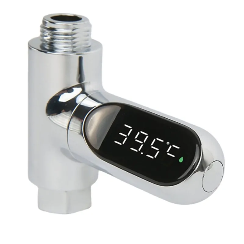 Smart LED Digital Shower Thermometer Kitchen Bathroom Faucet Shower Water Thermometer 360° Rotating Water Flow Power Generation - Image 17