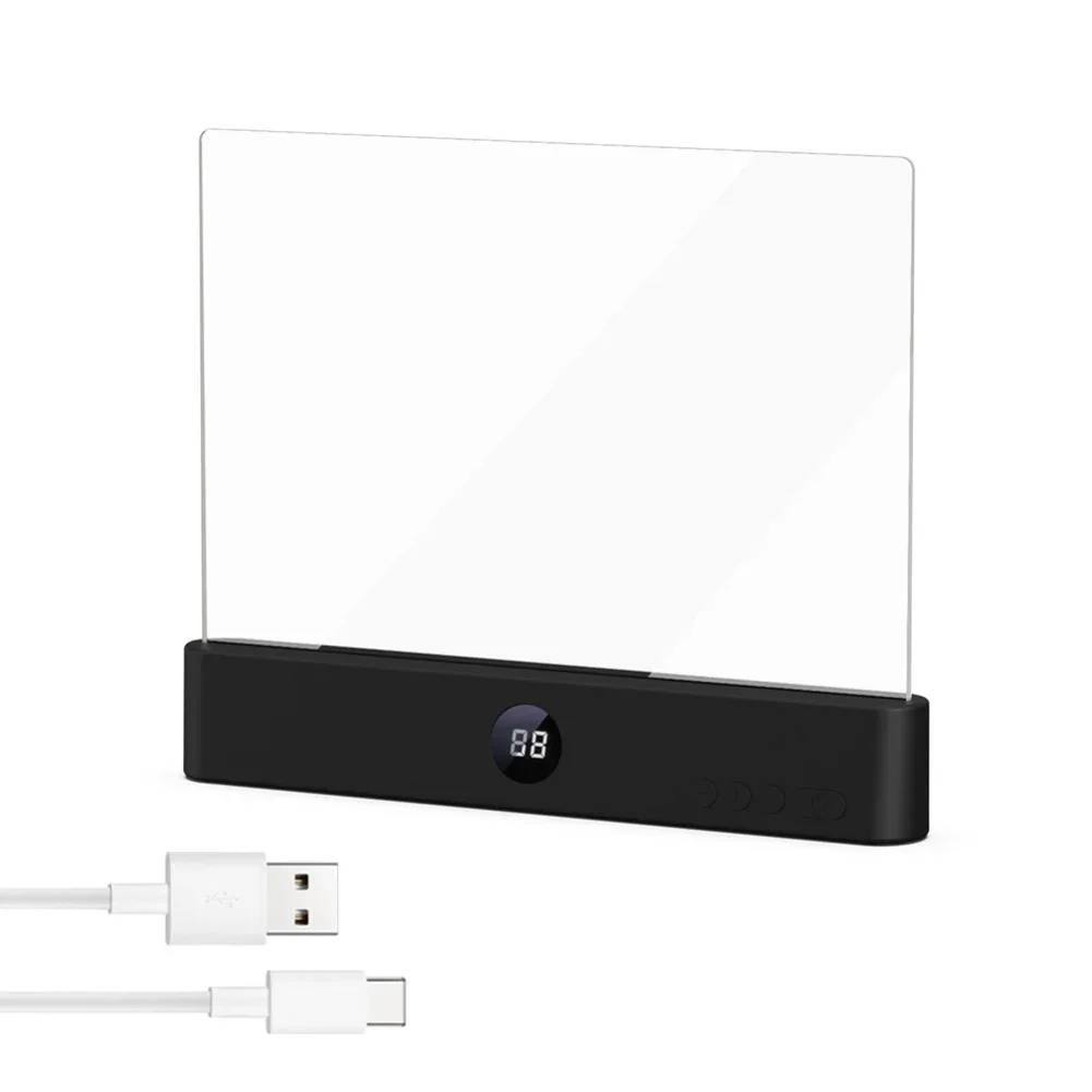 Smart LED Flat Panel Book Light Rechargeable Eye Protection Night Reading Reading Lamp For Students Indoor Use 2In1 Night Light - Image 21