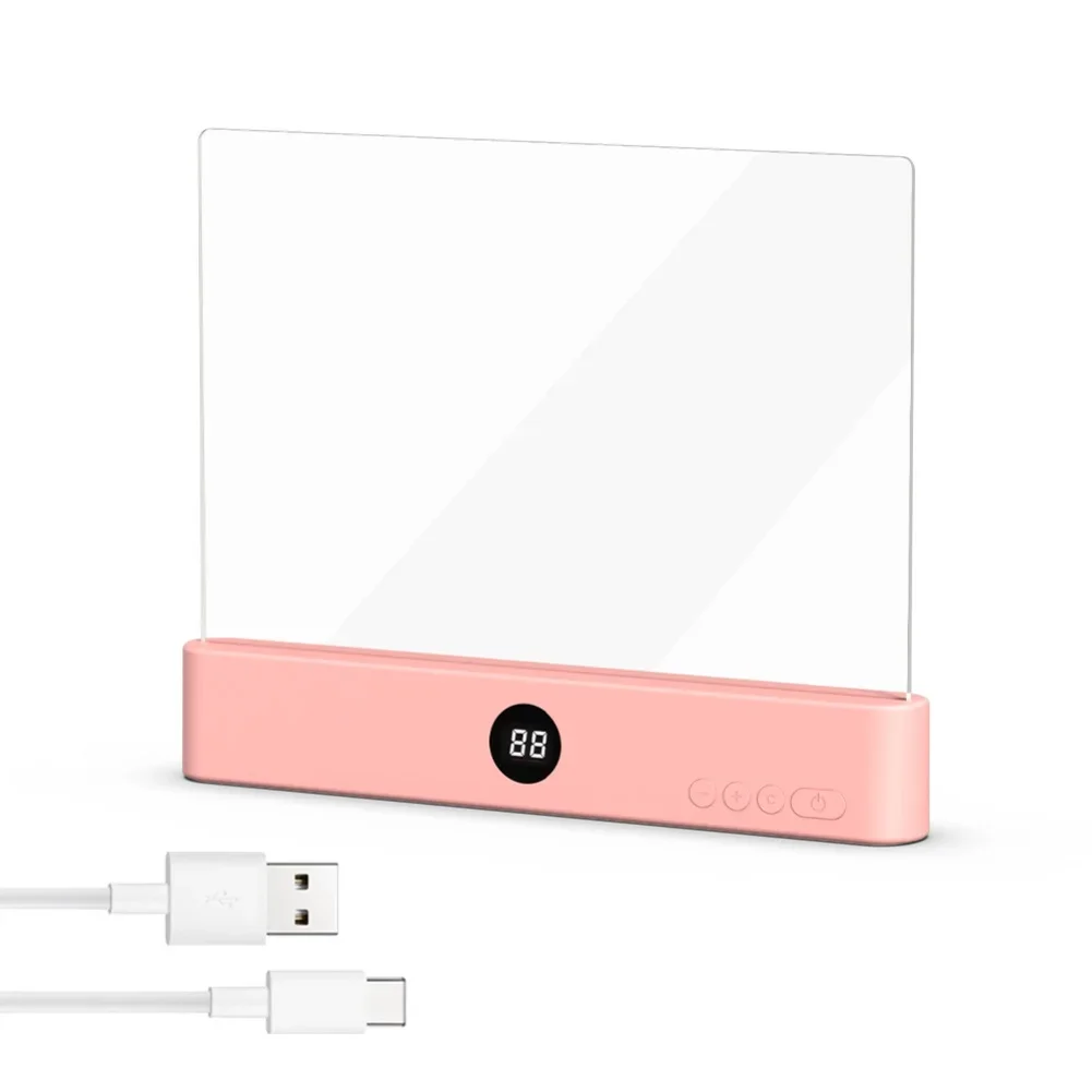 Smart LED Flat Panel Book Light Rechargeable Eye Protection Night Reading Reading Lamp For Students Indoor Use 2In1 Night Light - Image 22