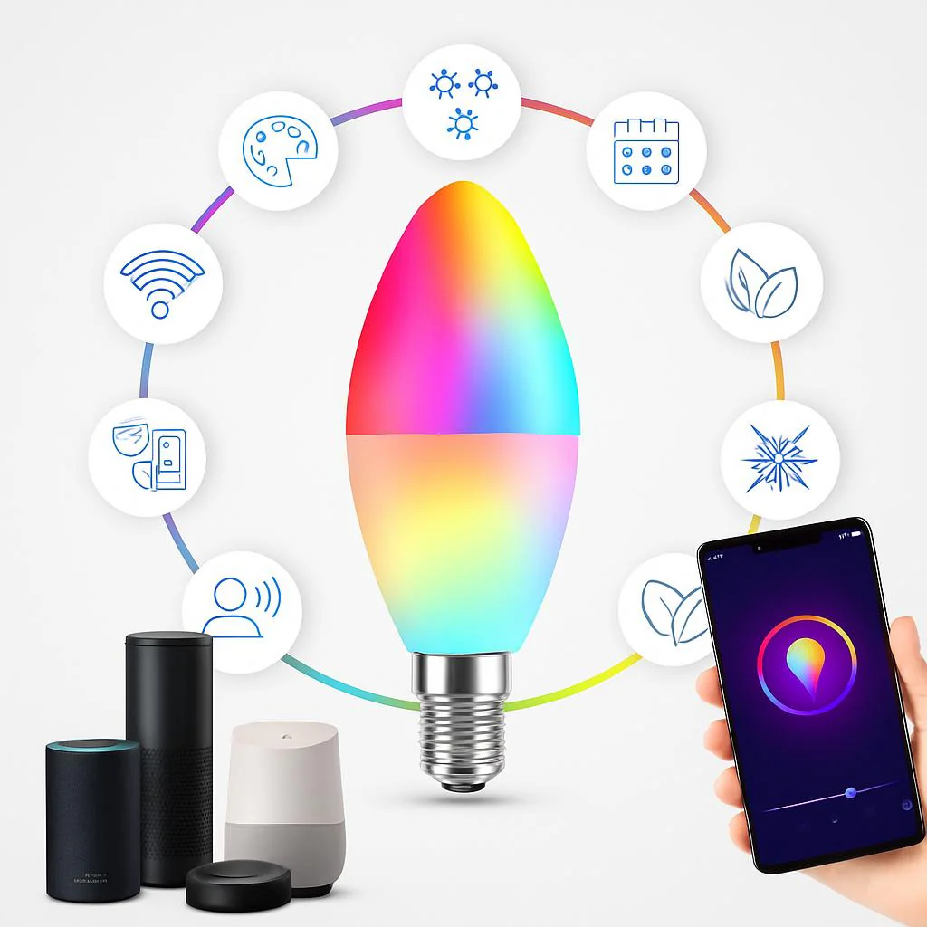 Smart LED Table Lamp with Alexa & Google Assistant - Image 10