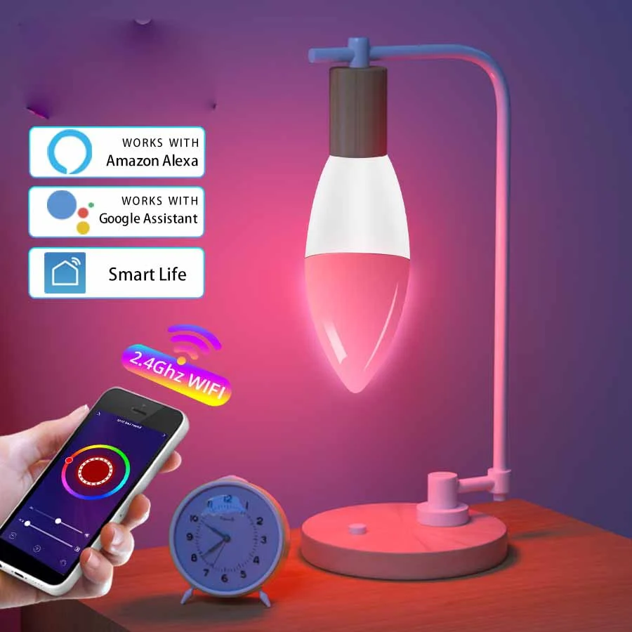Smart LED Table Lamp with Alexa & Google Assistant - Image 12