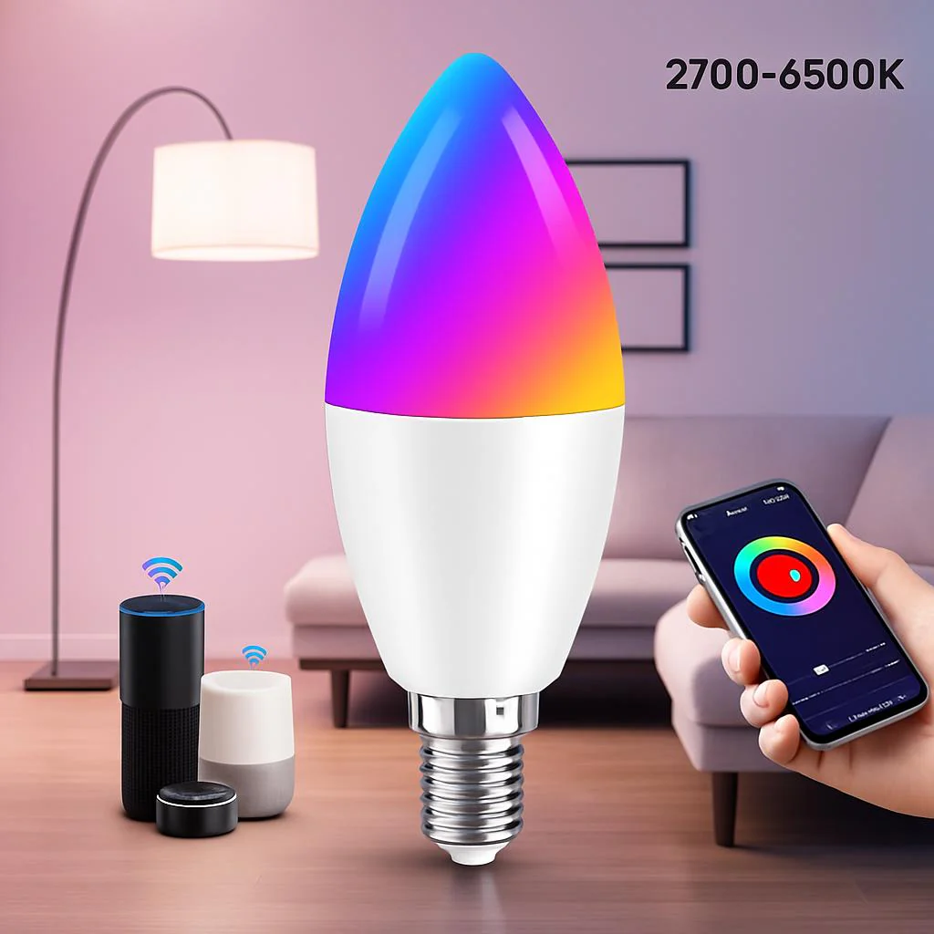 Smart LED Table Lamp with Alexa & Google Assistant - Image 5