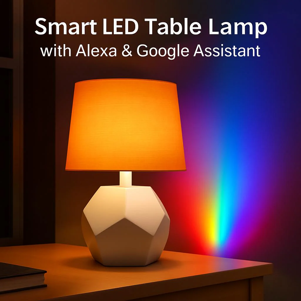 Smart LED Table Lamp with Alexa & Google Assistant - Image 7