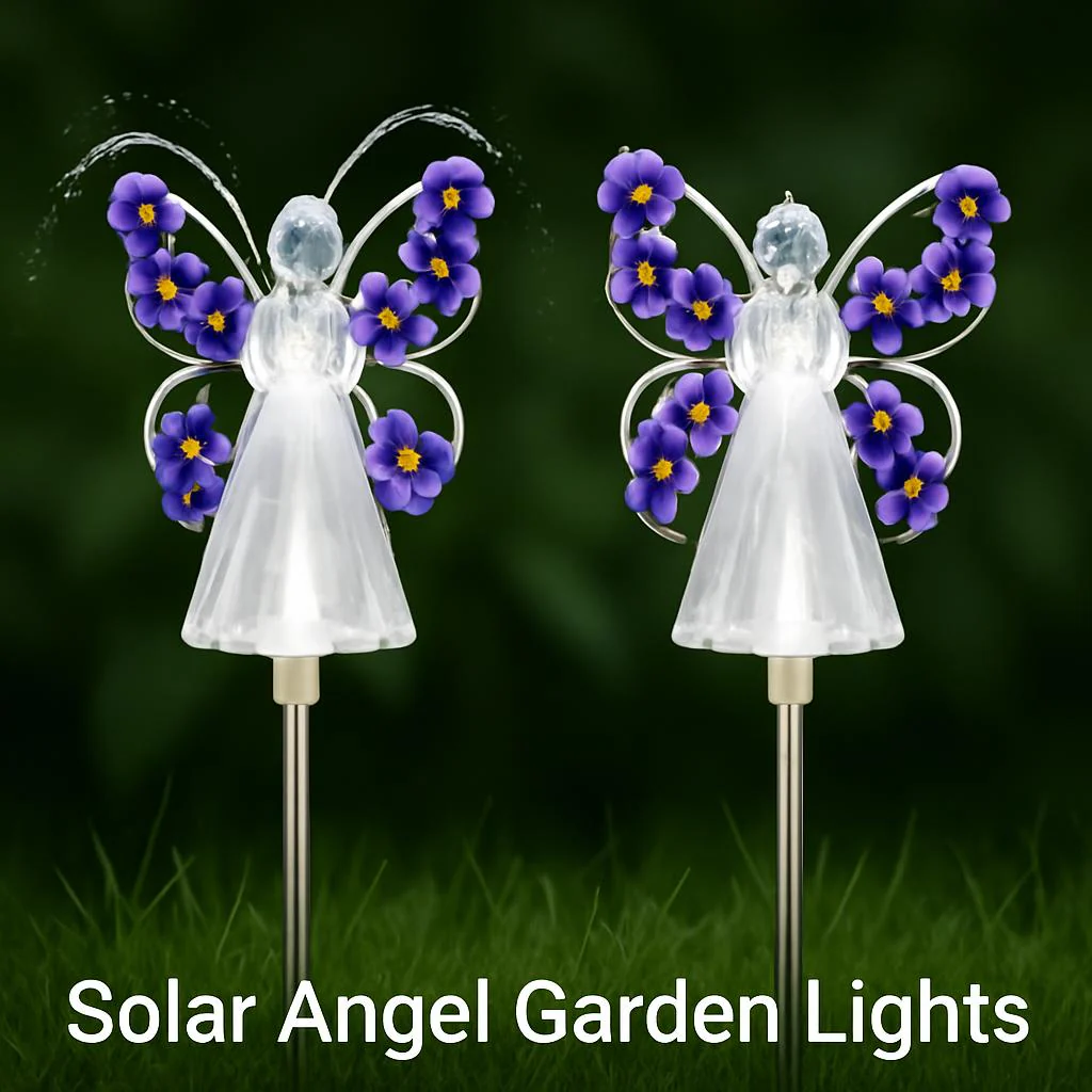 Solar Angel Garden Lights - Eco-Friendly Outdoor Décor - Image 3