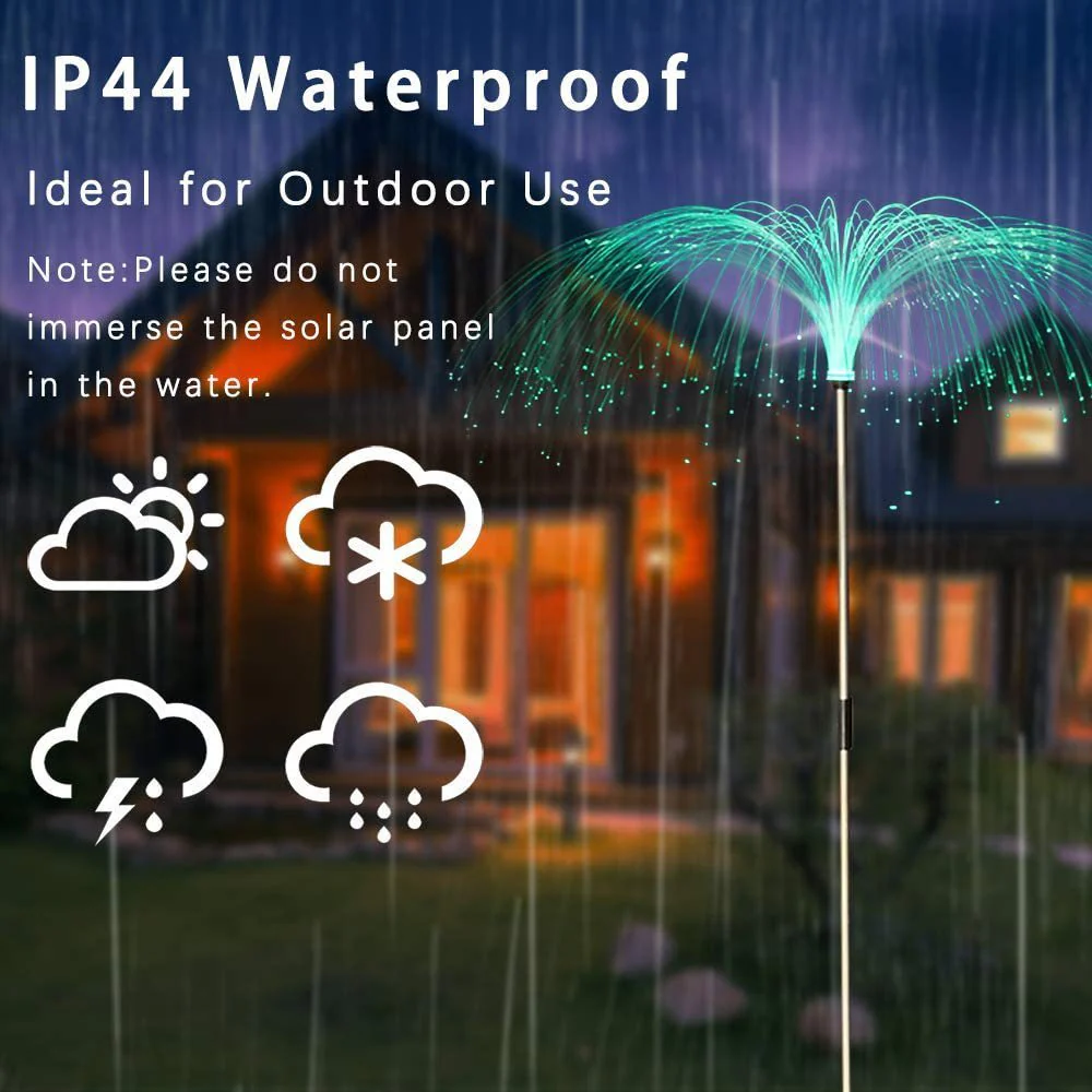Solar-Powered Multicolor Fiber Optic Garden Lights - Image 12