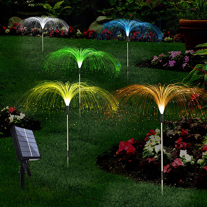 Solar-Powered Multicolor Fiber Optic Garden Lights - Image 14