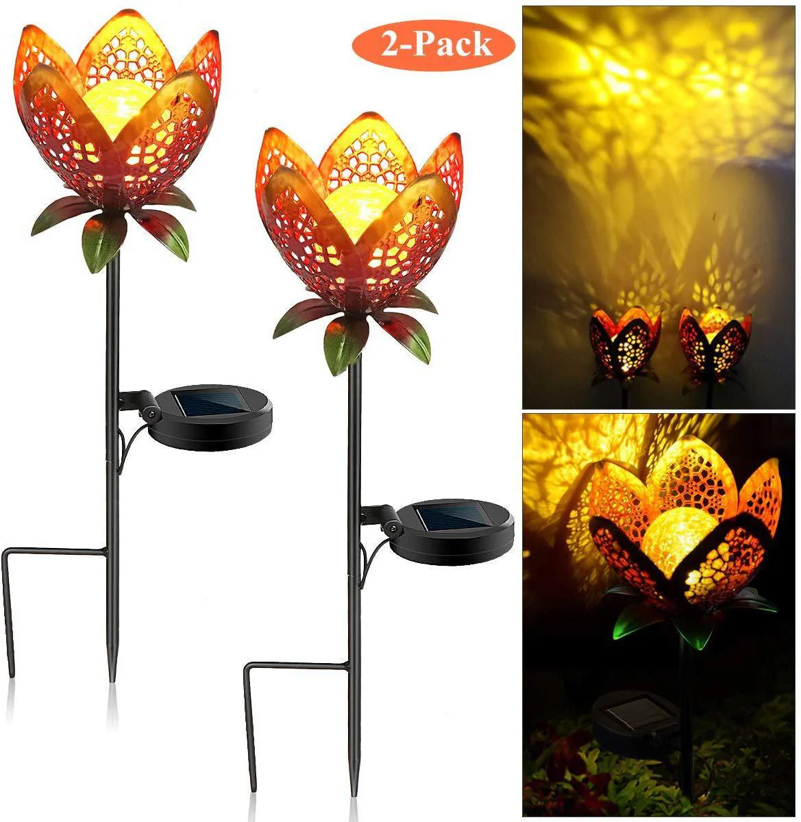Solar Flower Garden Lights - Eco-Friendly Outdoor Décor - Image 9