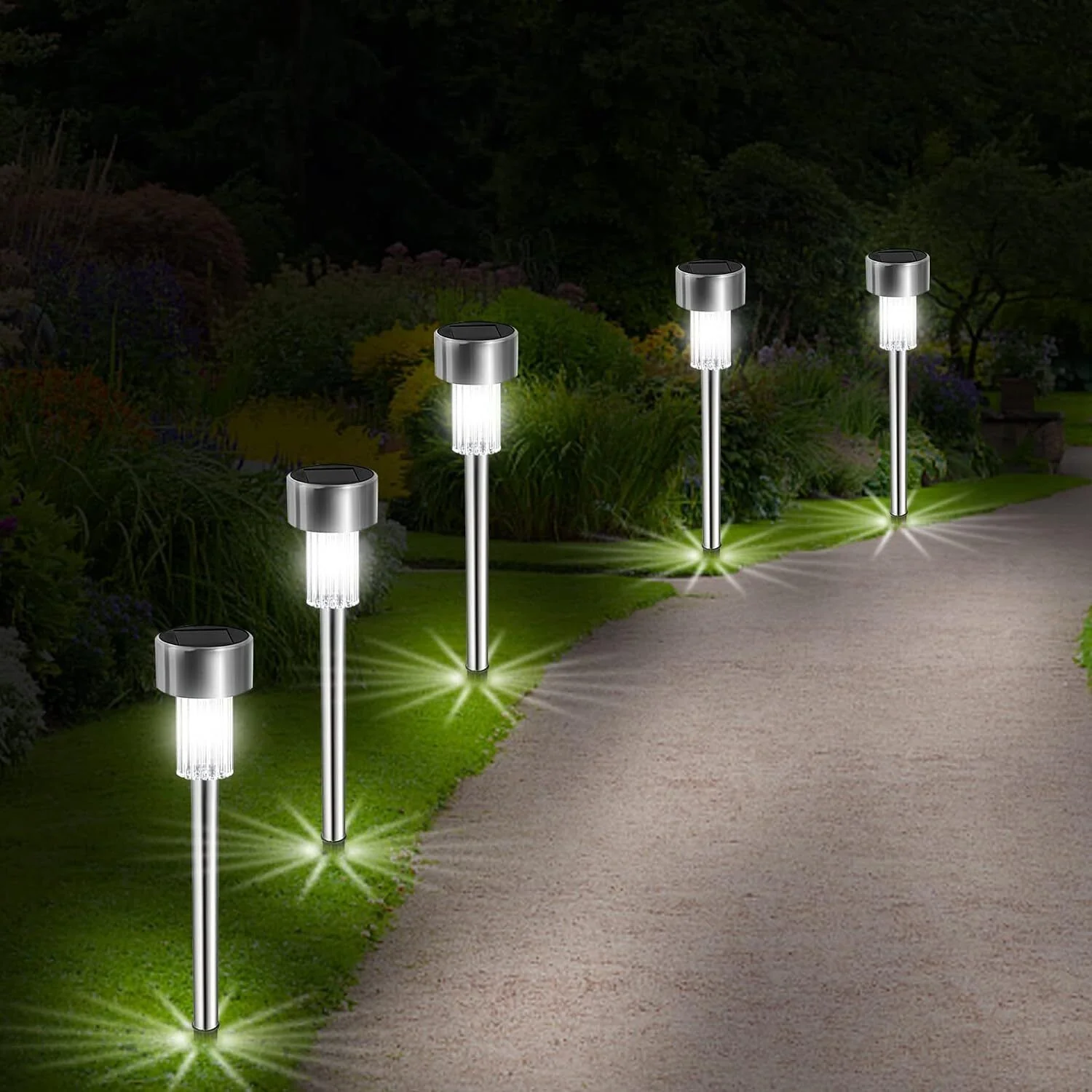 Eco-Friendly Solar Garden Stake Lights - Image 16