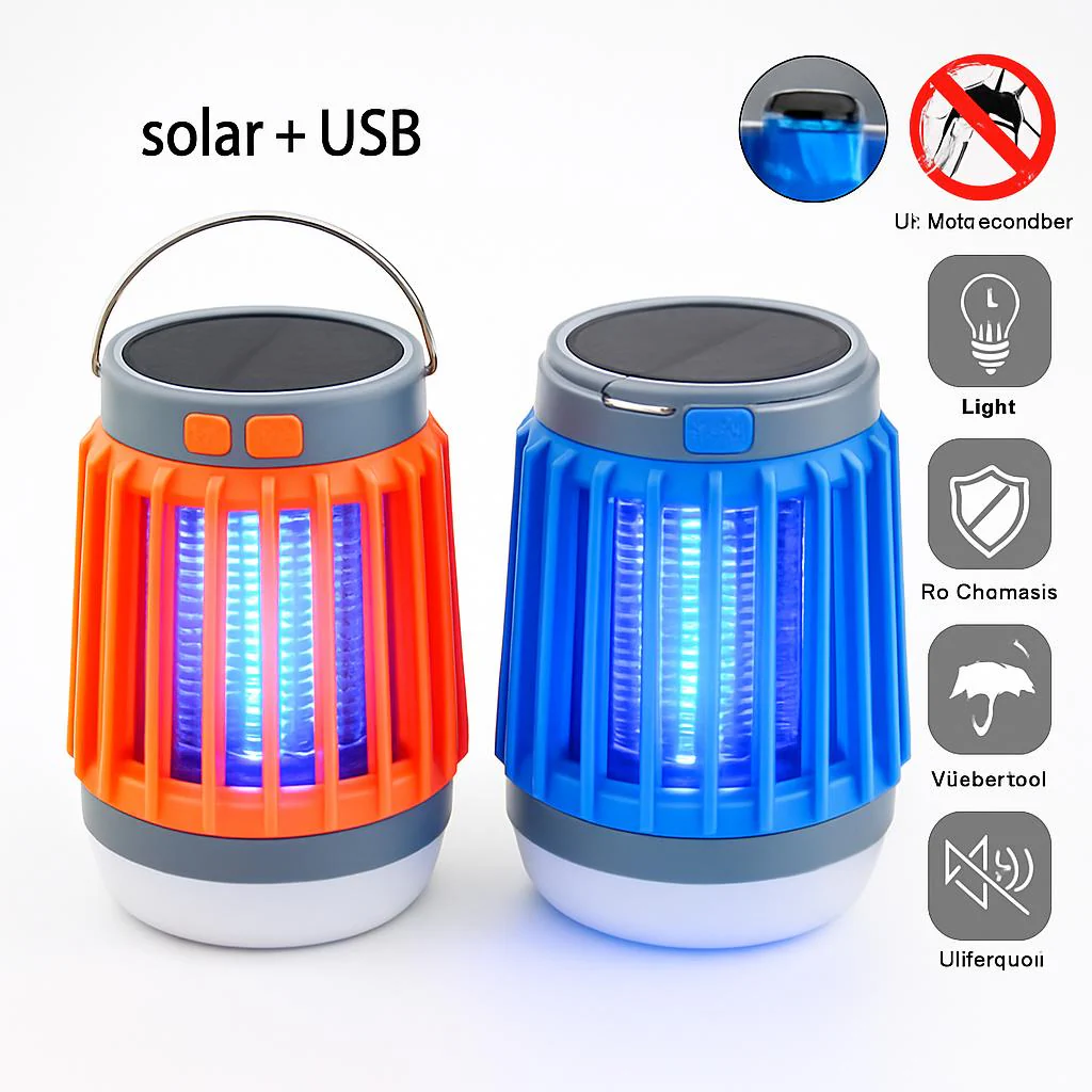 Solar & USB-Powered Mosquito Killer Lamp - Eco-Friendly Pest Control - Image 2