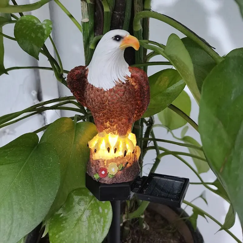 Solar Resin Eagle Lawn Lamp, Outdoor LED Ground Lamp, Patio Decorative Lamp, Garden Lawn Decorative Lamps - Image 15