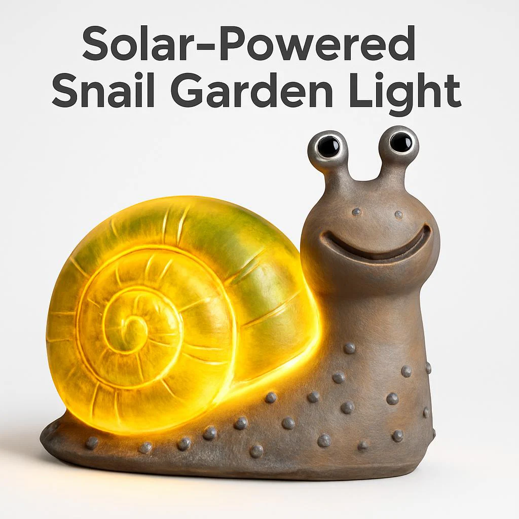 Solar-Powered Snail Garden Light - Eco-Friendly Outdoor Décor - Image 9