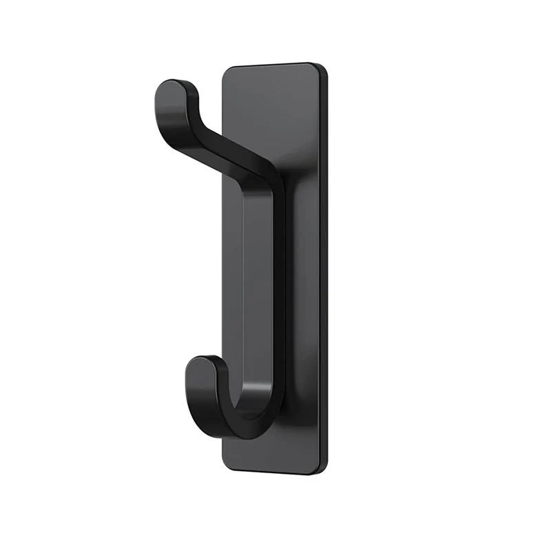 Stainless Steel Wall Hook – 4 Pack – Black / Brushed - Image 3