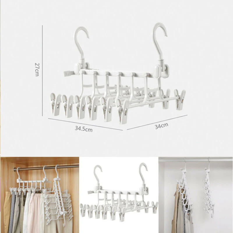 Space-Saving Multi-Layer Clothes Hanger - Vertical Cascading Design - Image 13