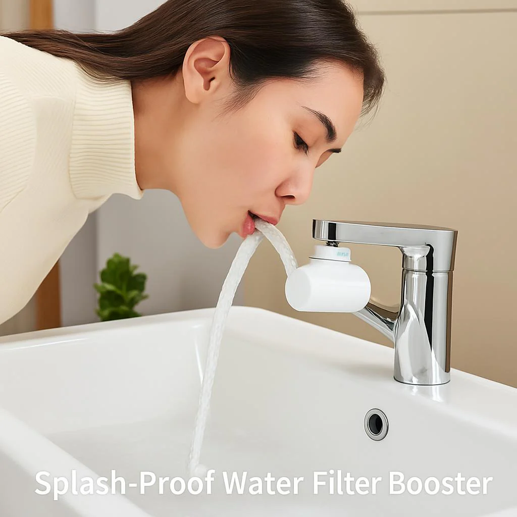 Splash Proof Water Filter Booster Faucet Filter - Image 5